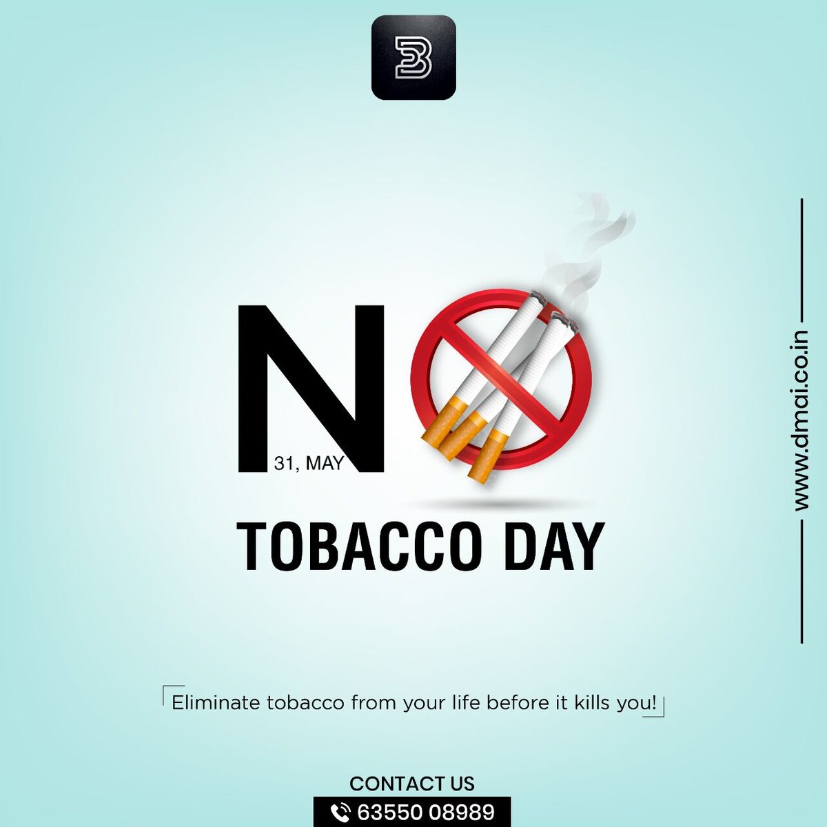DMAI_Official's tweet photo. NO TOBACCO DAY
.
.
.
.
#ArunVekariya #DMAgency #DMInstitute #digitalmarketing #SocialMediaMarketing #Socialmediamanager #SEO #SMO #PPC #Googleads #Facebookads #YouTubeads #Displayads #Blogging #WhatsAppmarketing #googlemybusiness #smsmarketing #notobaccoday #worldnotobaccoday https://t.co/gY707xIhZL