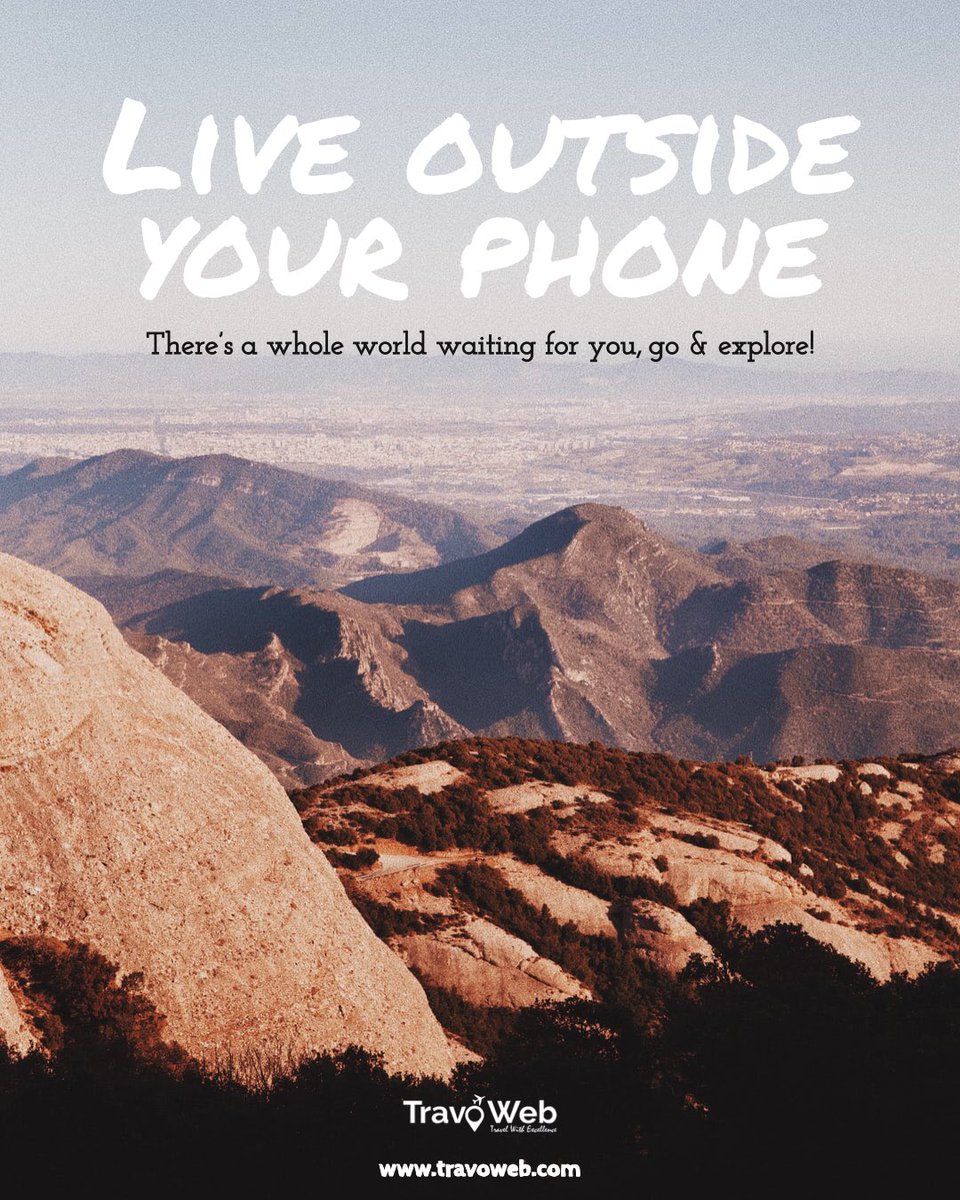 travoweb's tweet photo. Live outside your #phone #travel https://t.co/dYyU5bRKnu