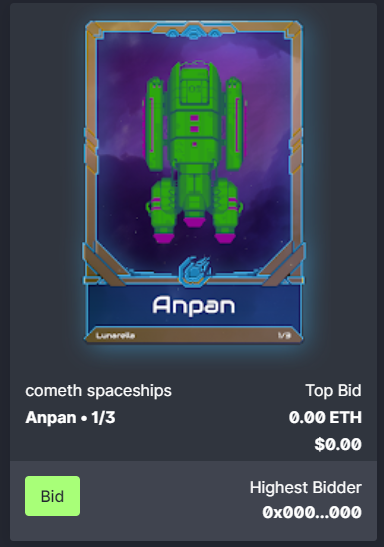 dokidokinft's tweet photo. We just added "Anpan", a rare @MUSTCometh spaceship worth ~ 15 $ETH to the official Doki collection on @uniclyNFT https://t.co/EdPpl6o6PL

This is the sixth #NFT added as part of our commitment to grow the collection value 

Shoutout to @LumenWakuWaku for the contribution https://t.co/B5RDxIQeFz