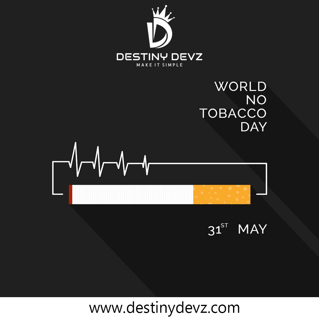 DestinyDevz's tweet photo. Smoking is like paying someone to kill you. They're rich; you're dead.

WORLD NO TOBACCO DAY

#tobaccoday #tobacco #nosmoking #NoTobaccoDay https://t.co/0tMv6hmuDd