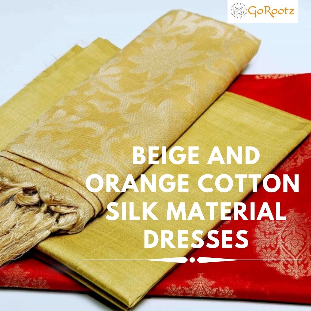 GoRootz's tweet photo. #onlineshopping #gorootz #makeinIndia #onlineshoppingsite #onlineshoppingsiteinIndia #orangewithbeigesilkdressmaterials #dressmaterialshopping  Beige and Orange Cotton Silk Material dresses. Please visit @ https://t.co/mh4DLLJZeK https://t.co/BkPSVG6MF3