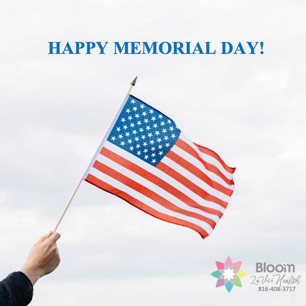 BloomLVH's tweet photo. Bloom La Vie Health thanks all those who have served, and wishes everyone a safe and healthy Memorial Day! https://t.co/bQ936zqjYF