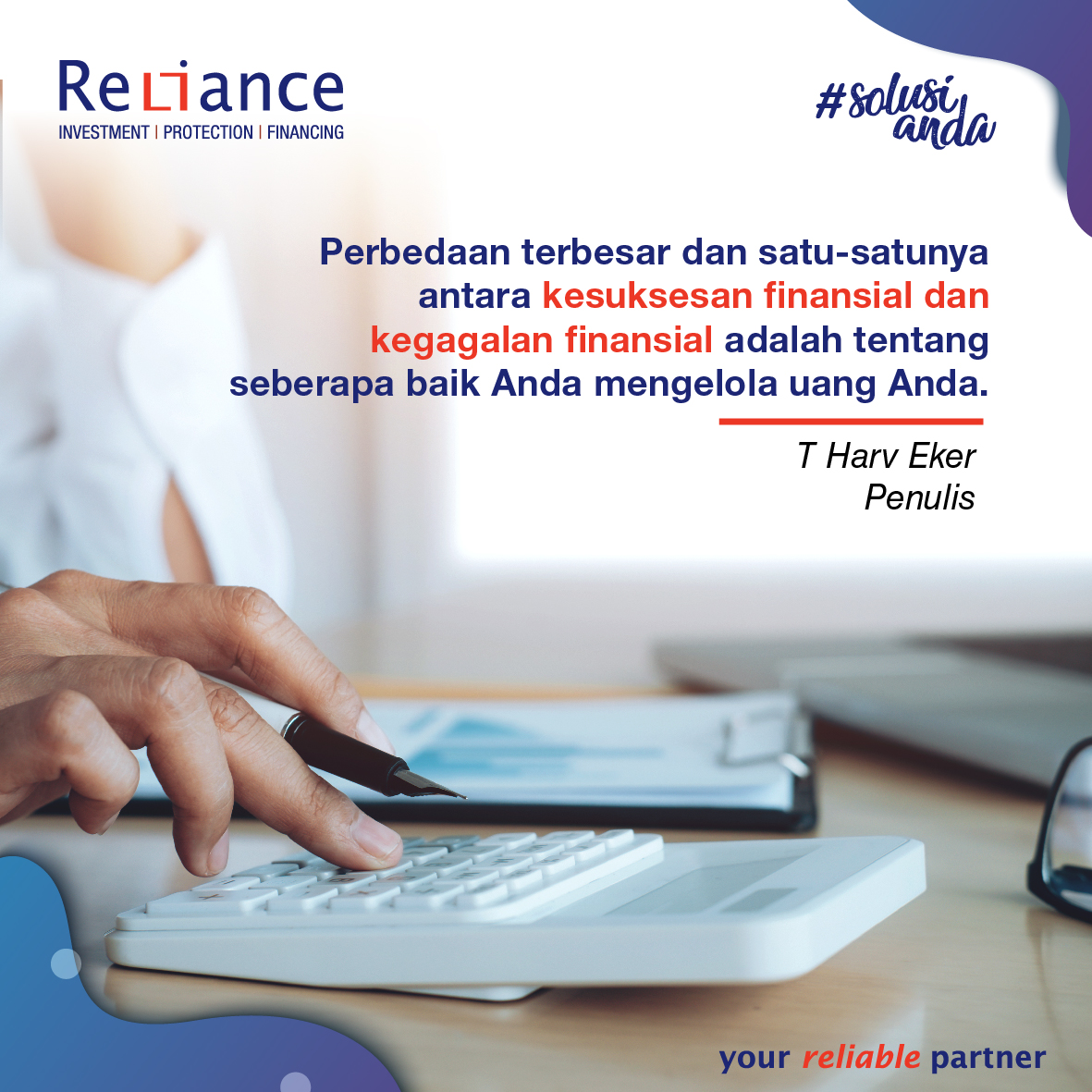 Reliance_ID's tweet photo. Finansial merupakan aspek penting yang perlu diperhatikan bagi setiap orang. Pintar mengelola keuangan maka kesuksesan finansial akan dicapai, begitu juga sebaliknya. Mumpung baru gajian nih, yuk kelola keuangan dengan baik Reli Friends.. Selamat beraktivitas yaa #reliinspirasi https://t.co/tjrFi5eVKQ