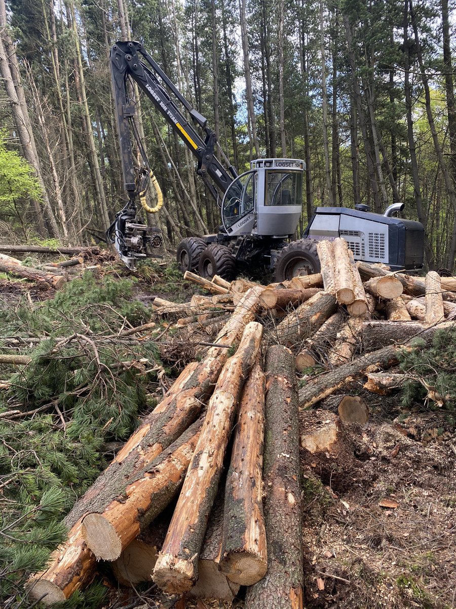 Timber Harvesting with our #logset10H Get in touch if you have work for us in #Grampian or #Highland 🌲🚜