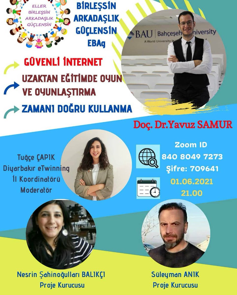 NesrinBalikci1's tweet photo. 1Haziranda Projelerimize Dr.Yavuz Samur'un  konuk olacağı toplantıya herkesi bekleriz.@Mehmet_Bulut21 @MetinToprak_21 @eTwinningdyrbkr @argediyarbakir @BaglarMEM21 @ProjeEkibi @mhbucuk @mfatihdoger @YavuzSamur @SlymnAnk @Hlya98987878 @sevcan20051193 @KUtku1809 @krcikiz @turangore https://t.co/5BBJAQat6l
