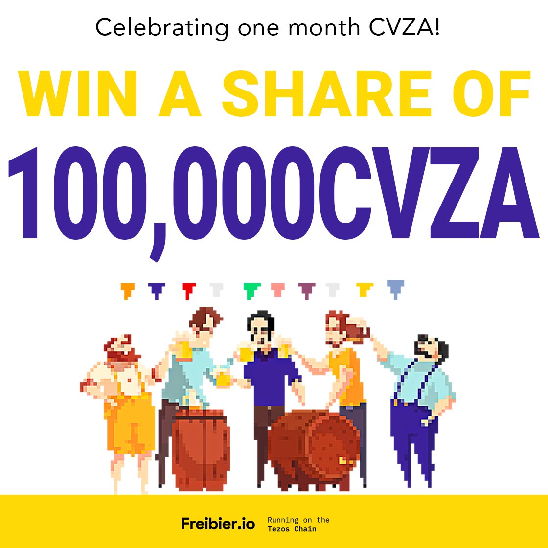brewsomecerveza's tweet image. Birthday #giveaway! 
$CVZA is now 1 month old. 🥳
▶️&amp;gt; 1300% price increase
▶️ &amp;gt; 1600 hodlers
▶️ community with thousands of members
▶️ #liquidityfarm launch in June

RT &amp;amp; fill this form to receive a share of 100k CVZA: bit.ly/3fykkXa
#XTZ #Tezos #tzdrop #CryptoGiveaway