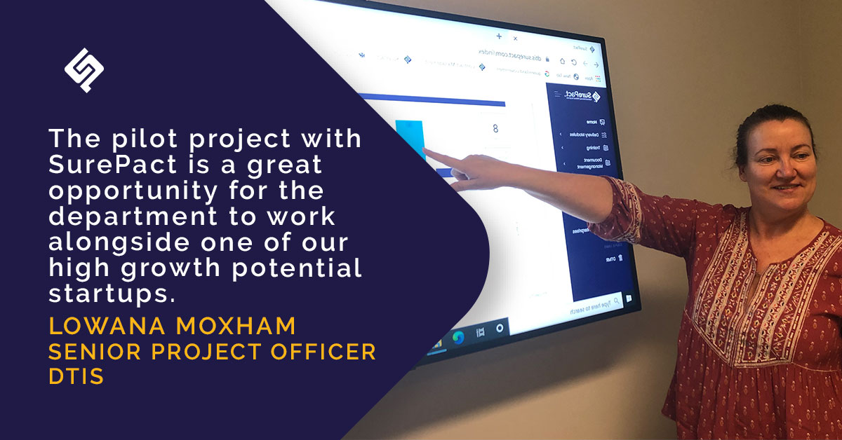 As part of SurePact's Boosting Female Founders Grant win, we are pleased to have launched a partnership trial with the Department of Tourism, Innovation and Sport. 🤝 Read more here: bit.ly/3fnnywA