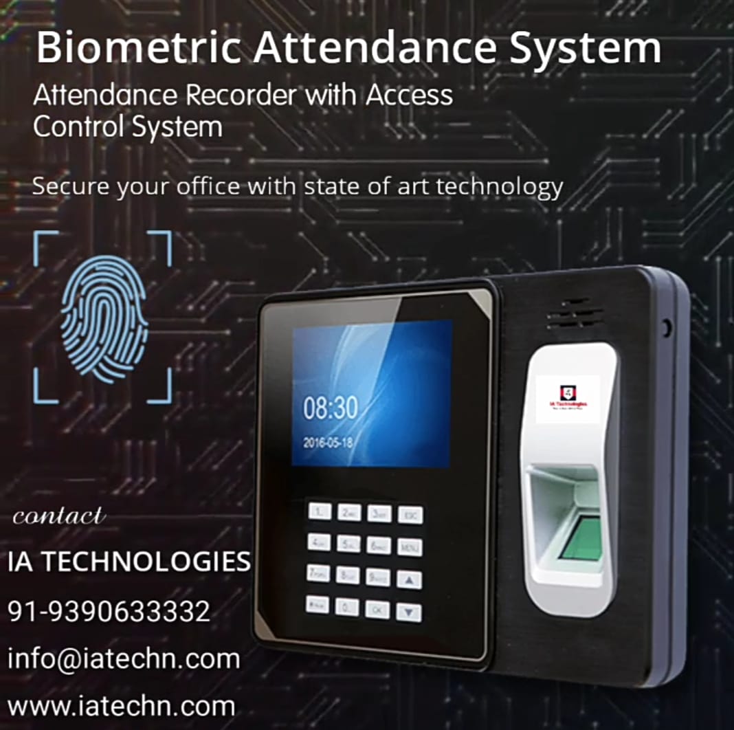 ia_technologies's tweet photo. #IA_Technologies is a leading provider of #Biometric_Attendance_Systems in #Hyderabad.
For more information contact us or visit our website :
 https://t.co/Qlbl3wVOAj 
 +91-9390633332
 info@iatechn.com https://t.co/aZhtCC8xer
