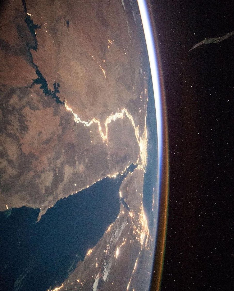 astrophotosnap's tweet image. Nile as seen from the International Space Station 🤩