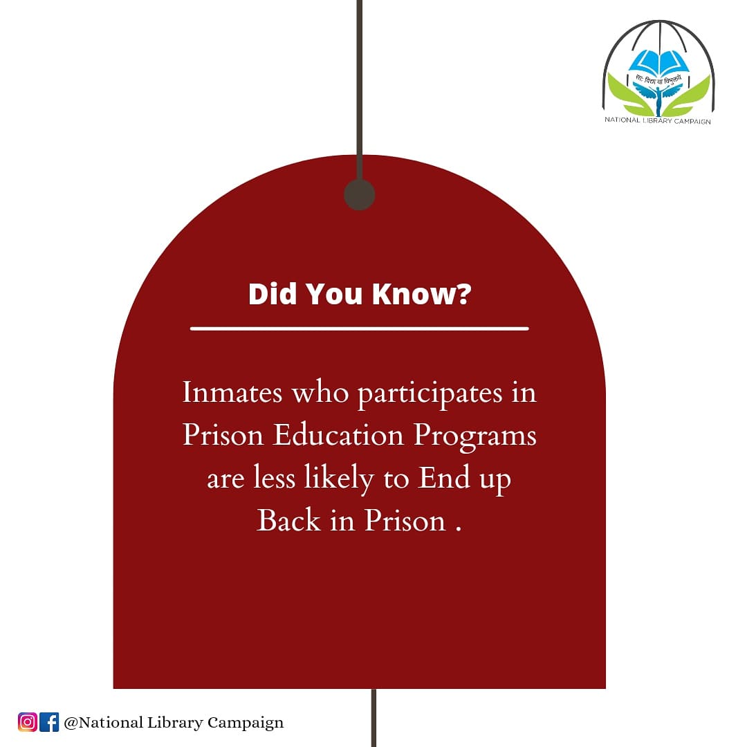 CampaignLibrary's tweet photo. के तपाईँलाई थाहा छ?

जेल शिक्षा कार्यक्रममा भाग लिएका कैदीहरू भाग नलिएका कैदीहरूको तुलनामा पुन: जेल फर्कने सम्भावना धेरै कम रहने गर्छ ।

#NationalLibraryCampaigngn #PrisonLibrary #BookDonations #PrisonStories https://t.co/HCxZfALXPq