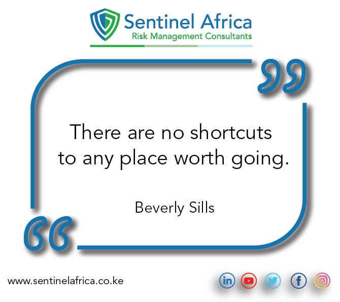 SentinelAfrica's tweet photo. #MondayMotivation
Great things take time, there are no short cuts to excellence. Remember, anything worth doing at all is worth doing well. Wishing you all a great week ahead! 
#StaySafe #Quoteoftheday #BeTheSentinel https://t.co/DLJUovRb4J