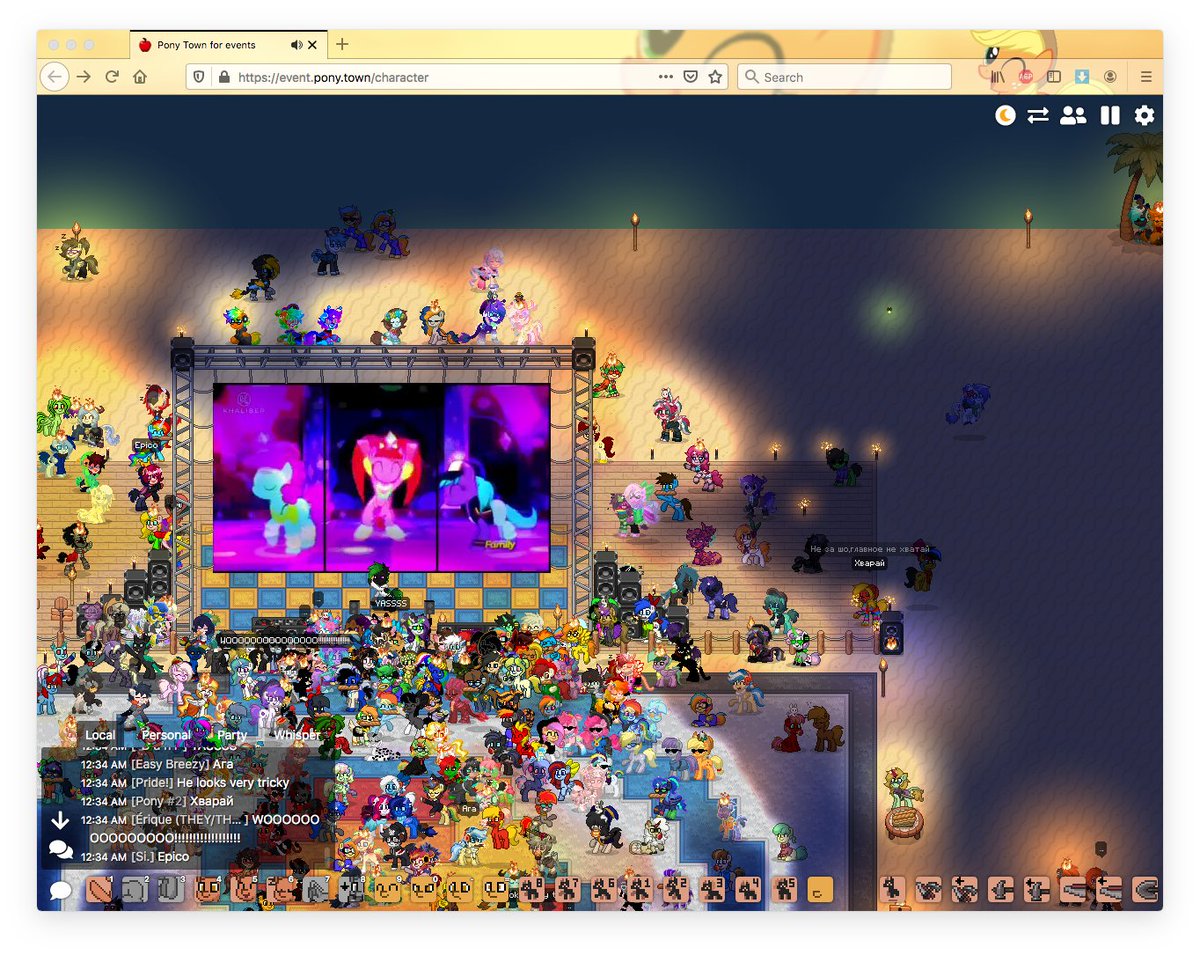pinkie_derp_pie's tweet photo. (pics from a couple hours spread) Fandom having a great time at #BABSLab2021 on Pony Town.  #mlpfin  #brony https://t.co/GEfjh5Lo1G