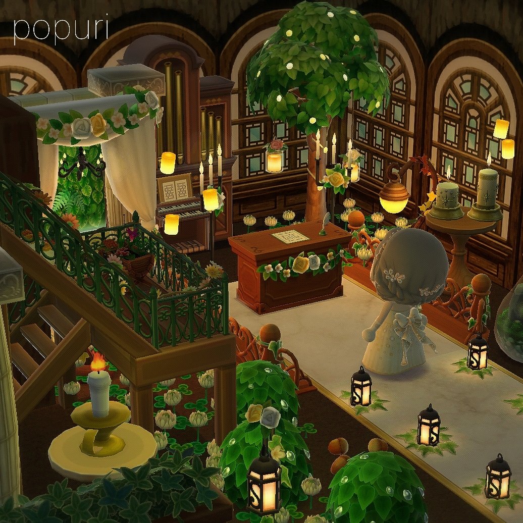popuri238's tweet image. Green wedding🌼🌿
#ポケ森