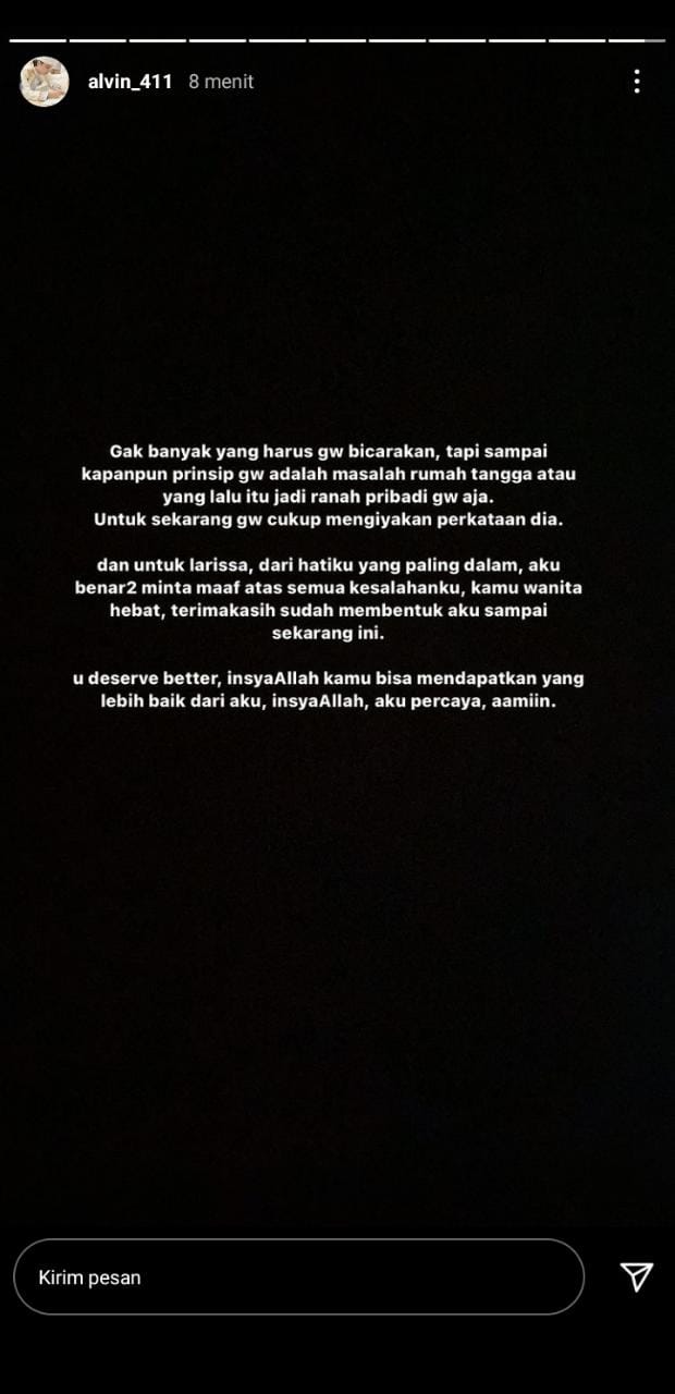 Reaksi Alvin Faiz