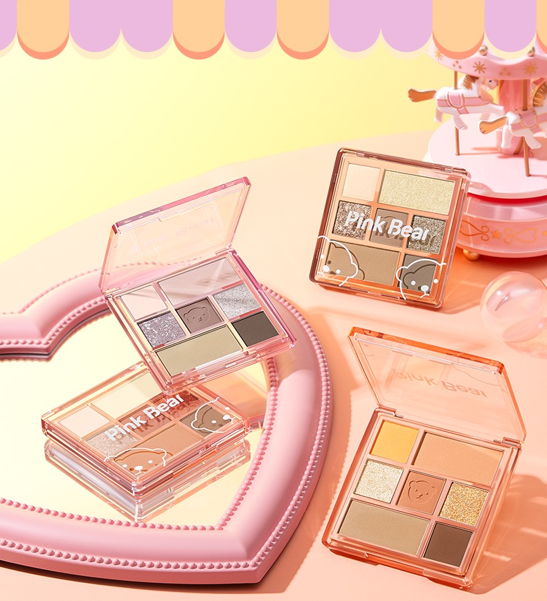 Pink Bear アイシャドウパレット 多色 Pink Bear アイシャドウパレット 多色 かわいい 可愛いリップ