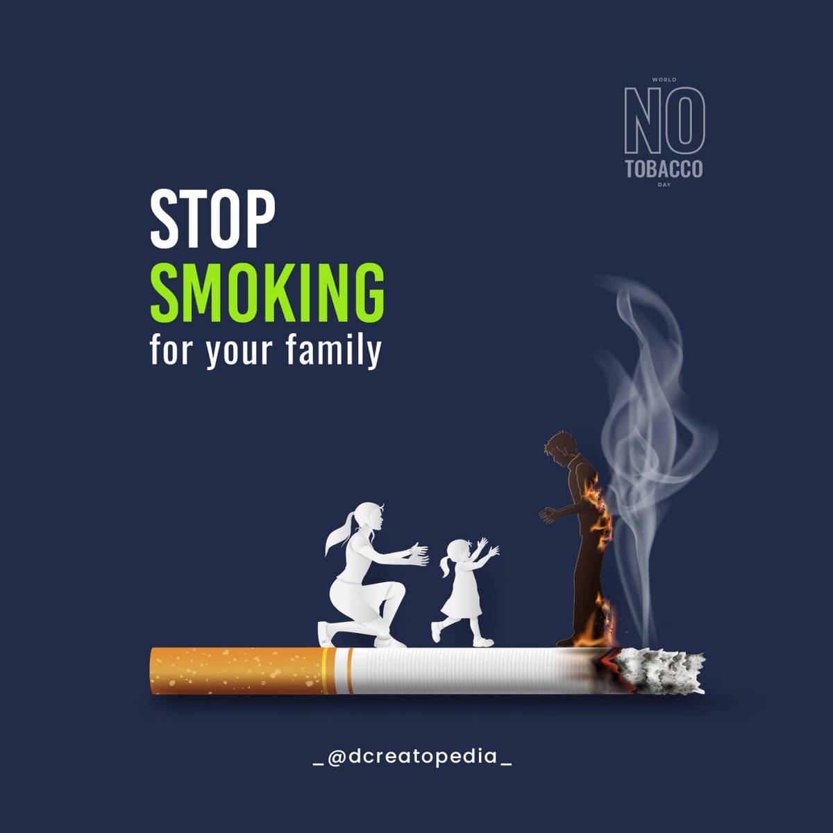 dcreatopedia's tweet photo. World no tobacco day🚭️
Stop smoking for your family 🚬🙅 
•
•
If you've any queries, then please feel free to DM us 📩
@dcreatopedia ❤️
Visit our website 📱
https://t.co/xsSIU0UUVG💥
•
•
#dcreatopedia #thecreatopedia #covid19alert #notobaccoday #saynototobacco #stopsmoking https://t.co/VqLhsHtnq1