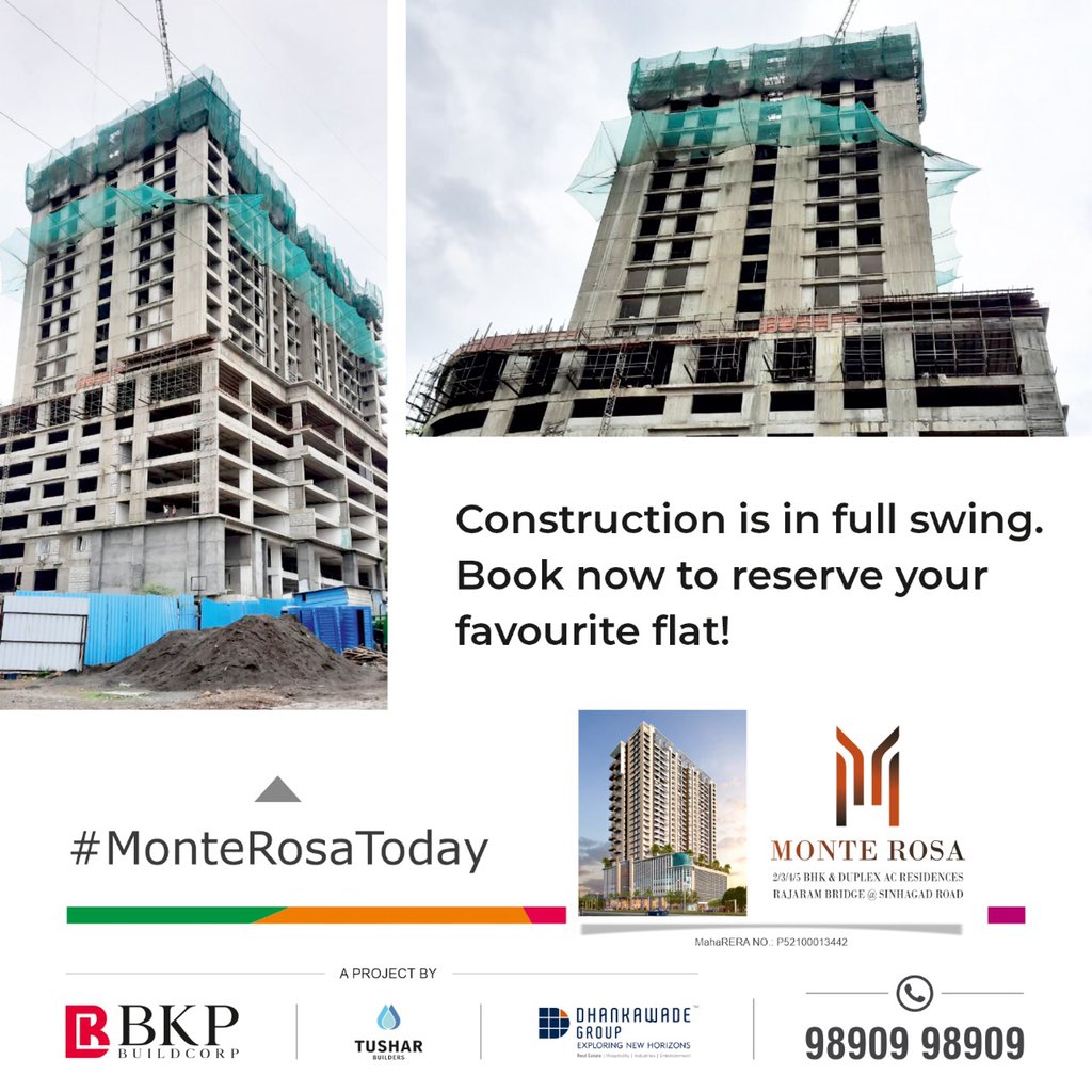 BkpPune's tweet image. Finished things cease to be a shelter for the spirit; but work in progress is a delight. 
bkp.in/projects/monte…
#bkpgroup #bkpbuildcorp #monterosa #4bhk #5bhk #luxurylife #pune #punerealestate #trending #customhomes #dreamhome #Sinhagadroad