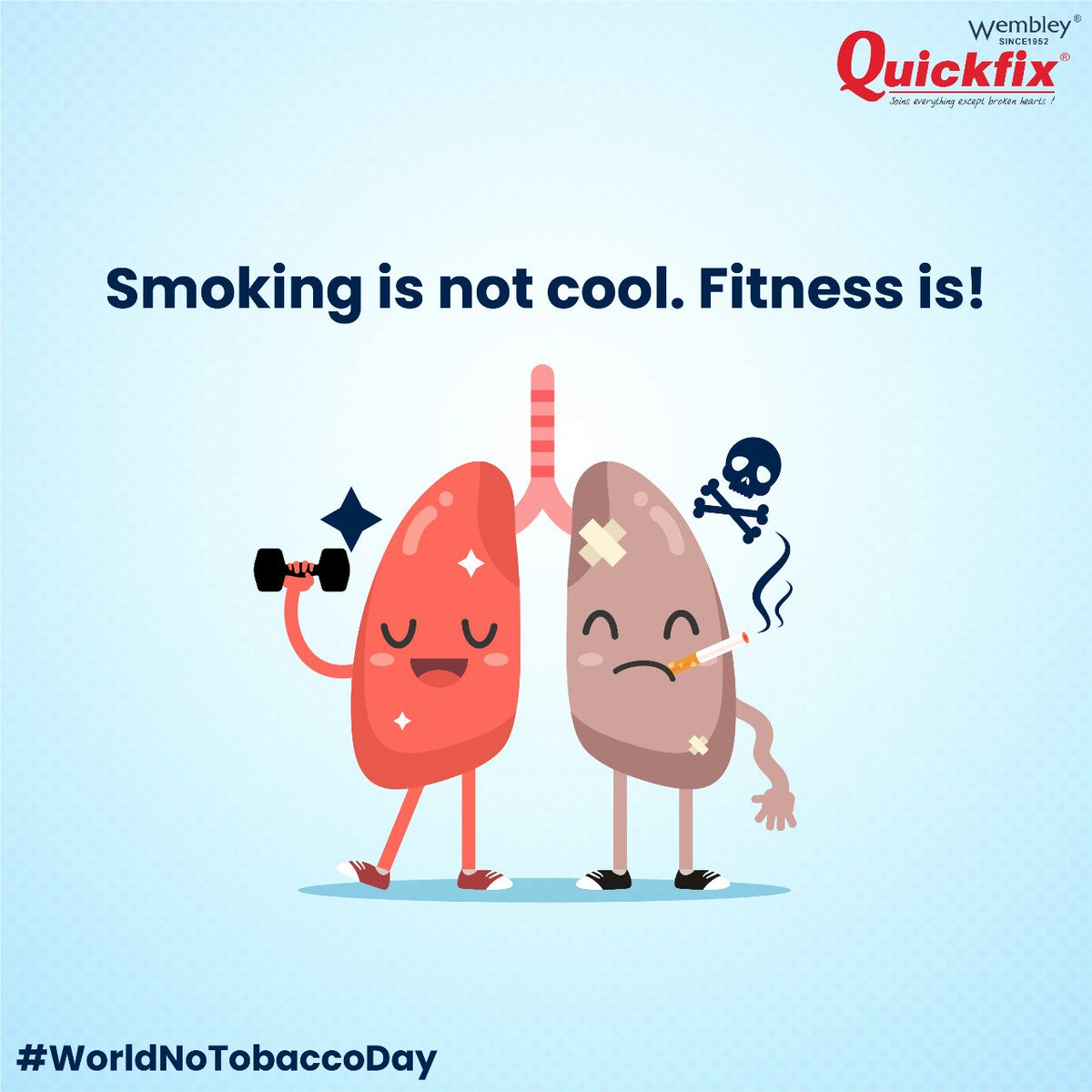 Gutka nahi, Khud ka socho. #WorldNoTobaccoDay

<a href="/Social_Samosa/">Social Samosa</a>
#tobacco #notobacco #saynotocigarette #nocigarettes #tobaccokills #cigaretteskill #saynototobacco 
#wembley #adhesives #wembleyadhesives #quickfix #joinseverythingexceptbrokenhearts #wembleysince1952 #stickingtogether