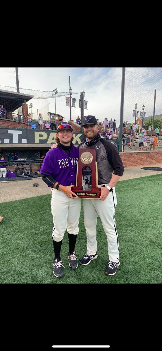 So excited for one of my guys Alex Clouthier. The day after he hurls a cg to send Trevecca Naz to the championship his team is heading to the D2 World Series. More than well deserved kid!