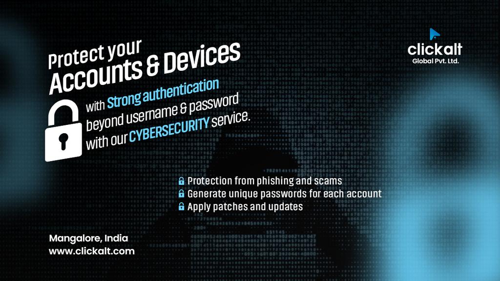 ClickaltGlobal's tweet photo. Get in touch with us to create the strongest defense against cyber attack for your accounts and devices.
Visit https://t.co/Qv1XasFlZM to know more.
#clickalt #clickaltglobal #Cybersecurity #CyberSecurityNews #cybersecurityexpert #cybersecurityawareness #cybersecuritytips https://t.co/fhiHNo7T1C