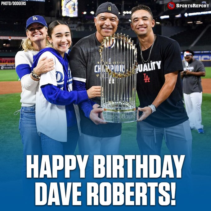  Fans, let\s wish Manager Dave Roberts a Happy Birthday!! 
