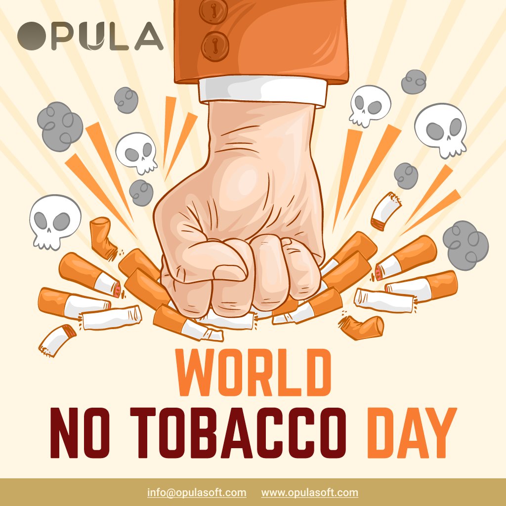 SoftwareOpula's tweet image. Smoking gives you the pleasure of a moment but kills you in the process. Warm wishes on World No Tobacco Day!

#nosmoking #stopsmoking #smoking #smokingkills #health #smoke #notobacco #cigarette #worldtobaccoday #opulasoft