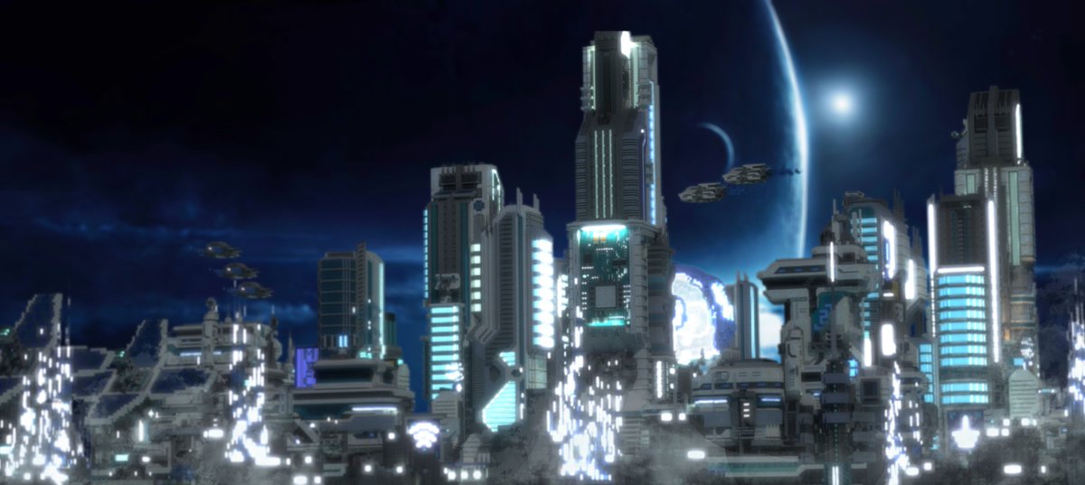 koemcrete's tweet photo. Microchip District, an electro-futuristic city that it is futuristic and electronic ⚡

https://t.co/3AJzw204dL

Thx to 
@woleslur_
  for the 4th render, that's awesome 👍
#Minecraft
#minecraft建築コミュ 
#Minecraftbuilds https://t.co/bXkCOvbWHD