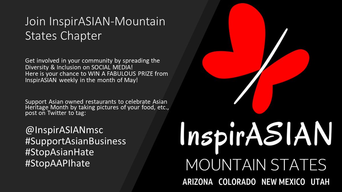 InspirASIAN Mtn Sts (@inspirasianmsc) on Twitter photo We wrap up our APA Heritage Month virtual tour of Asia with Filipino culture. Thank you for joining us. We deeply appreciate with all our hearts your support.
<a href="/InspirASIANmsc/">InspirASIAN Mtn Sts</a>
#SupportAsianBusiness
#StopAsianHate
#StopAAPIHate We wrap up our APA Heritage Month virtual tour of Asia with Filipino culture. Thank you for joining us. We deeply appreciate with all our hearts your support.
<a href="/InspirASIANmsc/">InspirASIAN Mtn Sts</a>
#SupportAsianBusiness
#StopAsianHate
#StopAAPIHate