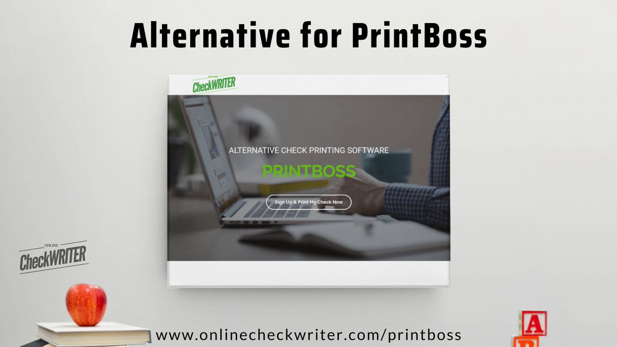 onlinecheckwriter.com/printboss

OnlineCheckWriter is the best Alternative for PrintBoss. You don't need to depend on different software for check printing and managing accounting. You can transfer your payments through ACH for free.

#PrintBoss #PrintBossOnline #PrintBossAlternative