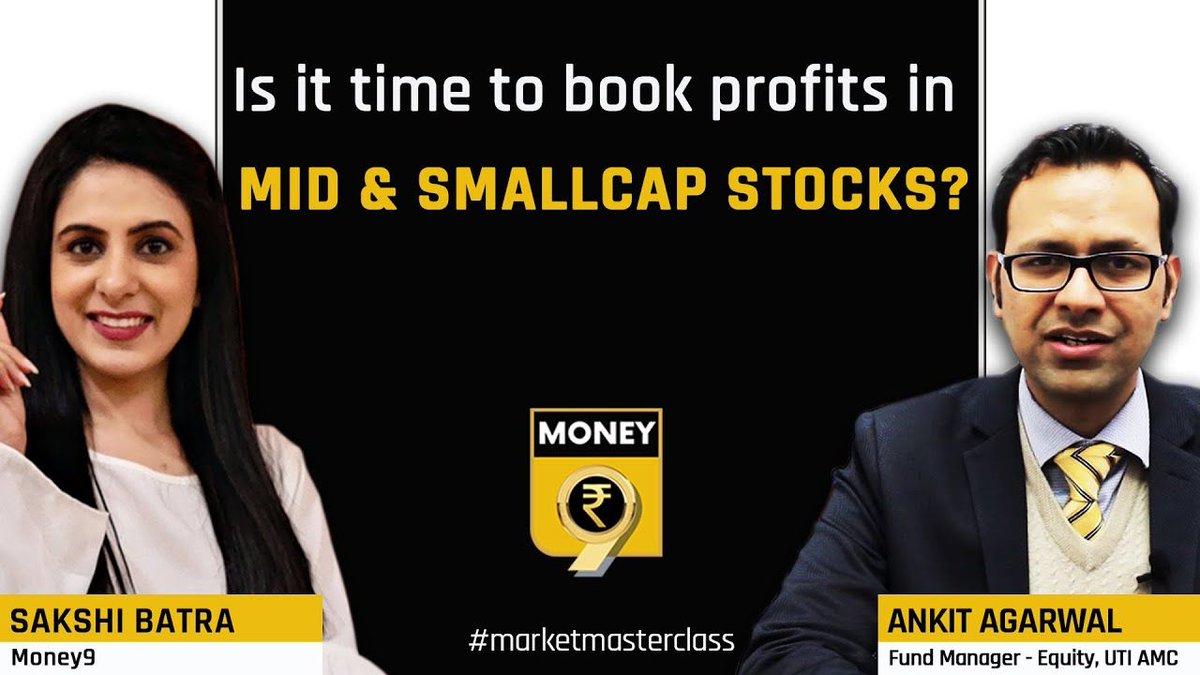 Money9Live's tweet photo. ICYMI, #Smallcap & #midcap #stocks have outperformed benchmarks despite the pandemic hit sentiments. Will this trend continue or should one book profits?
@awaking_altar, @utimutualfund shares his #marketoutlook with @SakshiBatra18 in #MarketMasterclass: https://t.co/sg7bixC13v https://t.co/8xIcu5IUxr