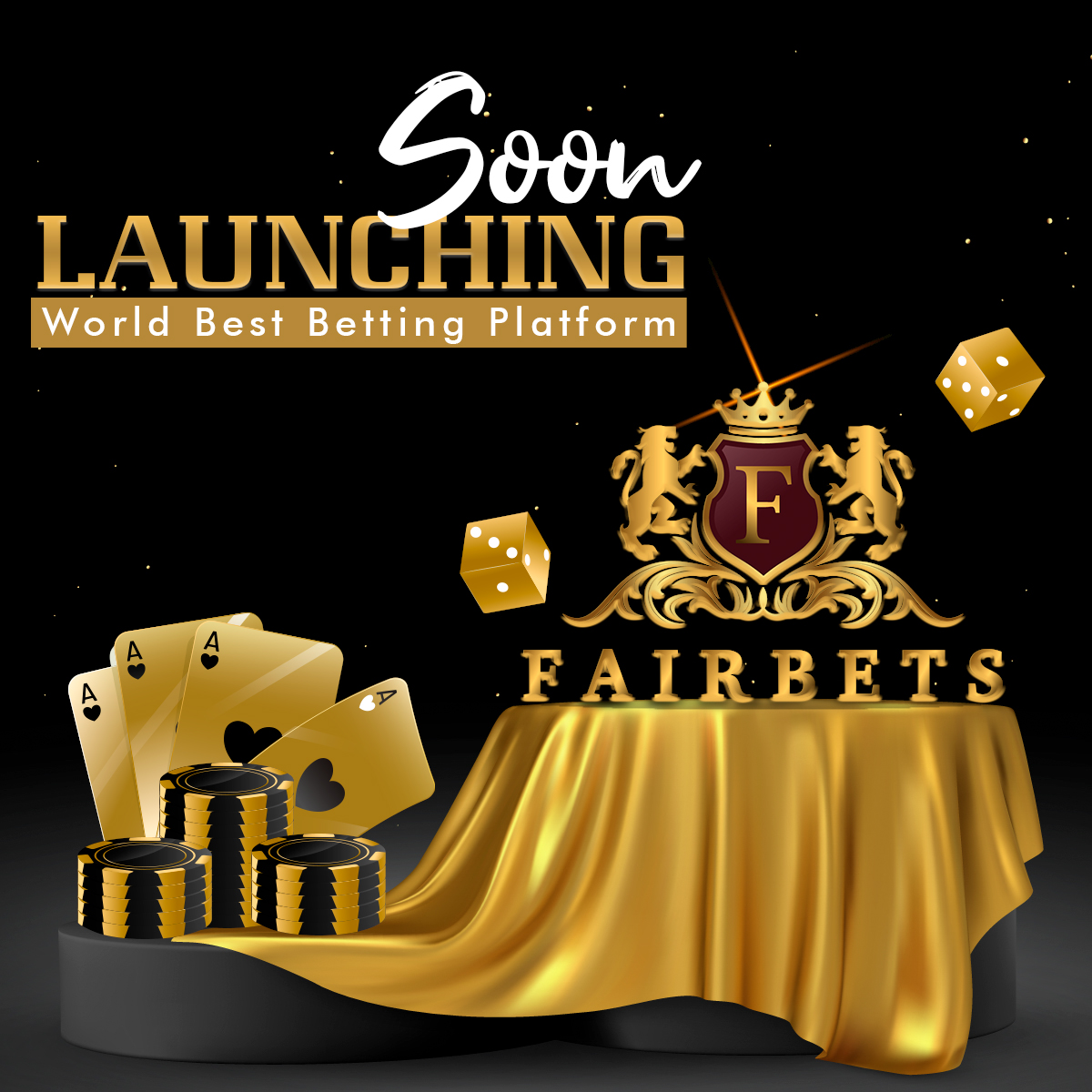 Fairbets2's tweet photo. What are you waiting for ❓Fairbets is launching soon🔜 for your entertainment
Bet on all your favorite games only on👉Fairbets! 

#fairbets #sports #casino #livecasino #virtualsports #satta #poker #cockfight #animalraces #onlinegames #livegames https://t.co/oFHzu7jdeh
