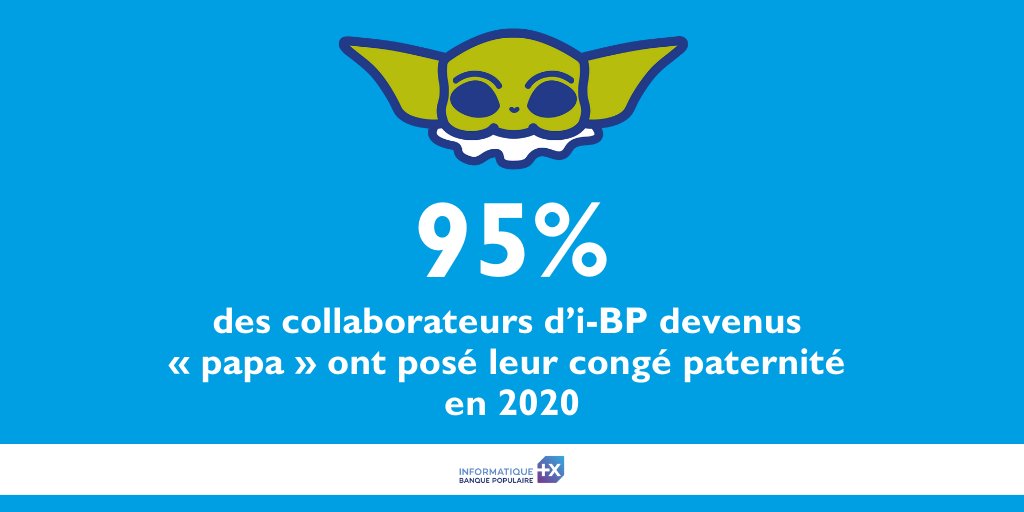 InformatiqueBP's tweet photo. 👨‍👧 [Semaine de la #Parentalité] Voilà comment on casse les clichés en un chiffre chez @informatiqueBP ! 
👉  Et tous les papas concernés ont utilisé la totalité des 11 jours avec maintien de salaire 😉  
#WeREquals #WeRiBP https://t.co/RjlFUxTk7W