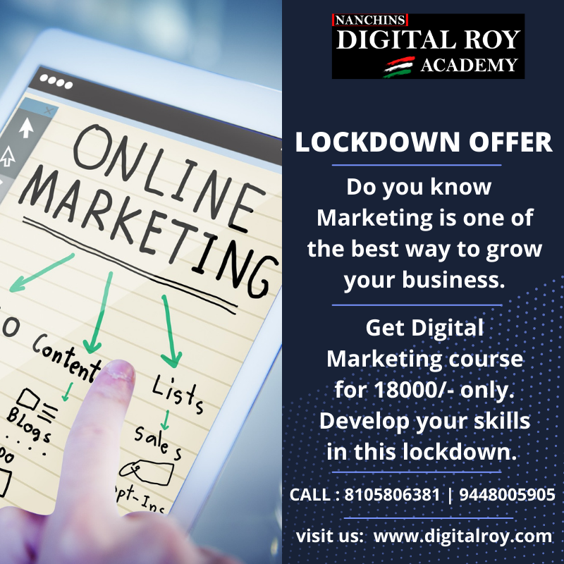 digitalroys's tweet photo. Grow your #business through #DigitalMarketing. #LearnDigitalMarketing with our live classes for  ₹18,000/- flat 60% of on original price

To know more call: 8105806381 | 9448005905  

Visit: https://t.co/u1nfU75Qwd

#digitalroy #SEM #SMM #SEO #socialmedia #Searchengine #Google https://t.co/hwN20SItad