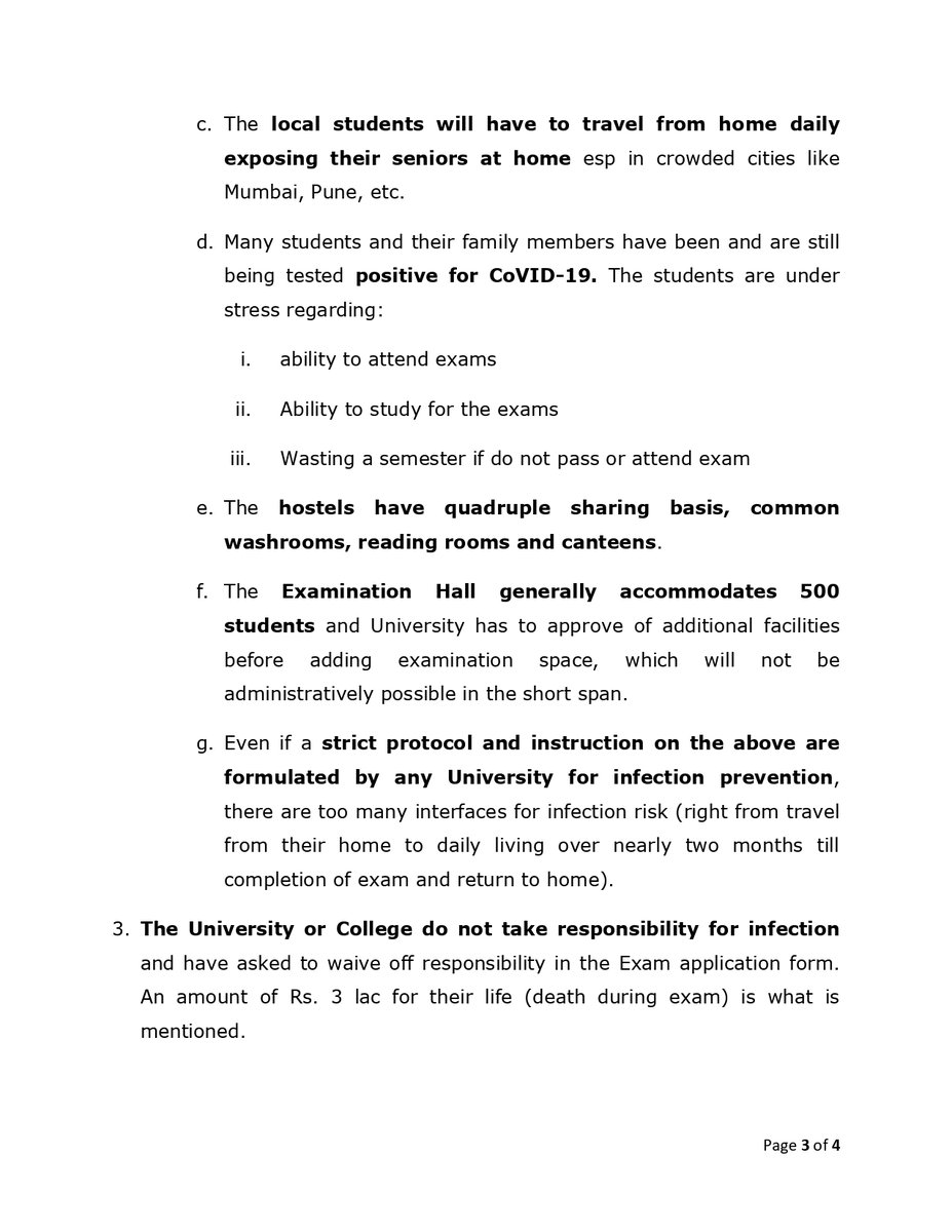 HERDfoundation's tweet photo. Respected Dr. Mala Pande @Mala_Pande
We request you to read the letter attached and extend your support to the students. Please help us amplify the cause and make a huge difference.
Please feel free to reach out to @DrAmolDeshmukh
 to discuss further
Thank you! #muhsonline https://t.co/7VAGmlMDWh