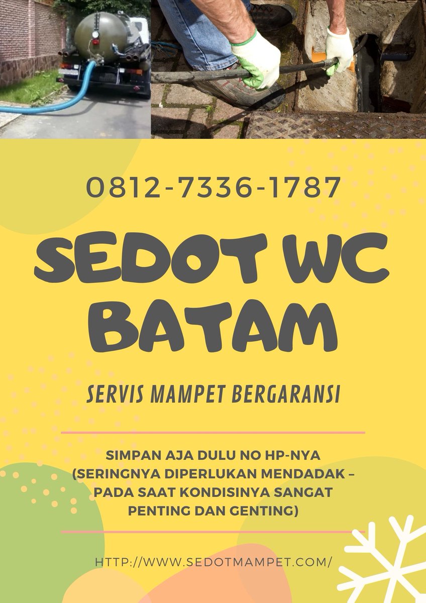SenyumSorga's tweet photo. 0812-7336-1787 Layanan Lumpur Tinja Terjadwal di Batam

https://t.co/1hEVqtFrKu

#TanjungUncang #Penuin #Windsor #Batamindo #MukaKuning #Kabil #Panbil #Seraya #Pelita #Nagoya #Sagulung #Batam #Barelang #Bengkong #Baloi #Punggur #Nongsa #Tiban #Sekupang #BatamCenter #Lazada66 https://t.co/6Dy0lASl8g