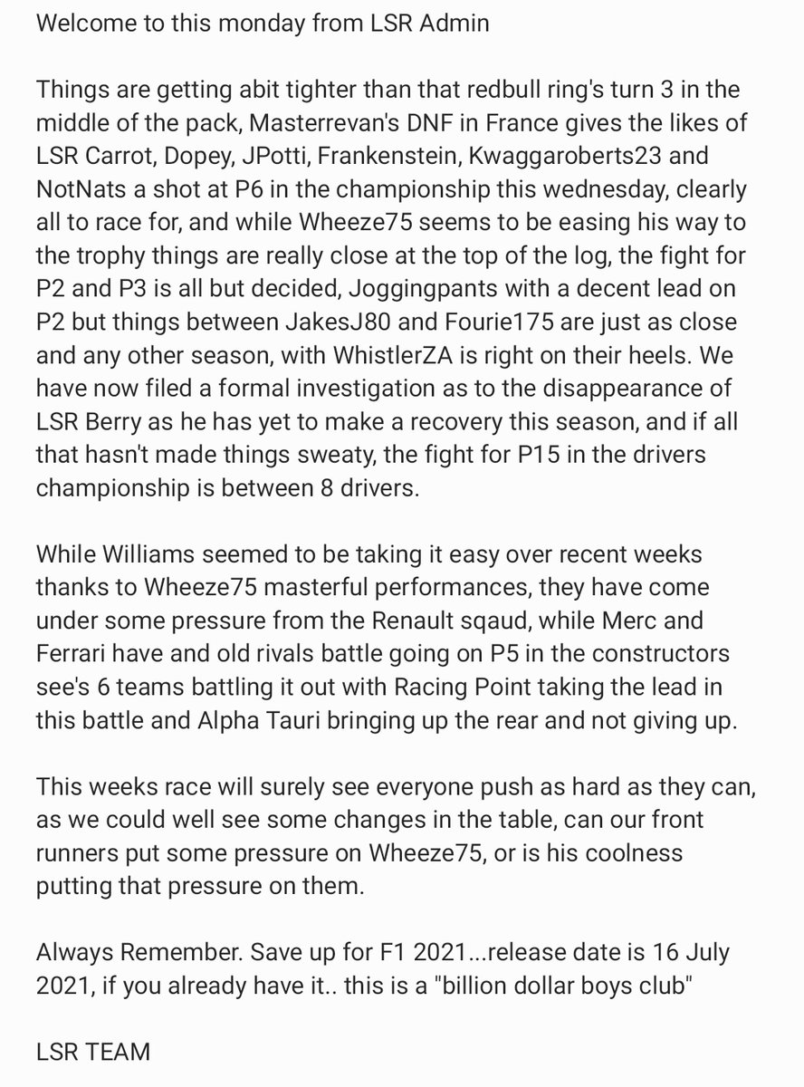 LSR (@localsimracing) on Twitter photo 