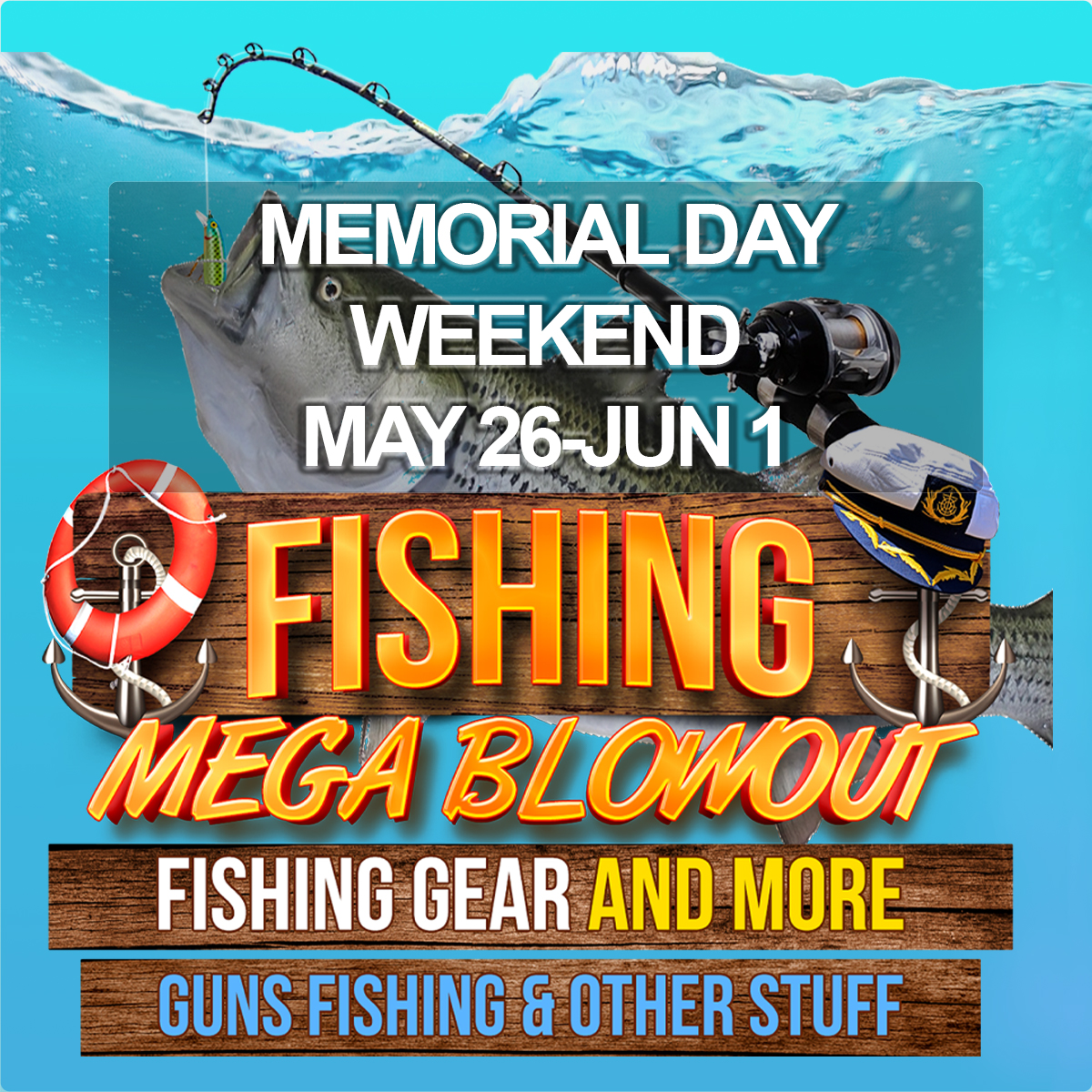guns_stuff's tweet photo. Our Memorial Weekend Sale May 26-Jun 1. Stop in and fill your fishing desires! #gfos #memorialday #memorialweekend #memorialdaysale #fishingsale #fishinggear #hukgear #shimano #daiwa #maxxon #redingtongear #penn #phenixrods #pline #nedrig #jiggingblade #salmon #dropshot https://t.co/5tBsjqMym3