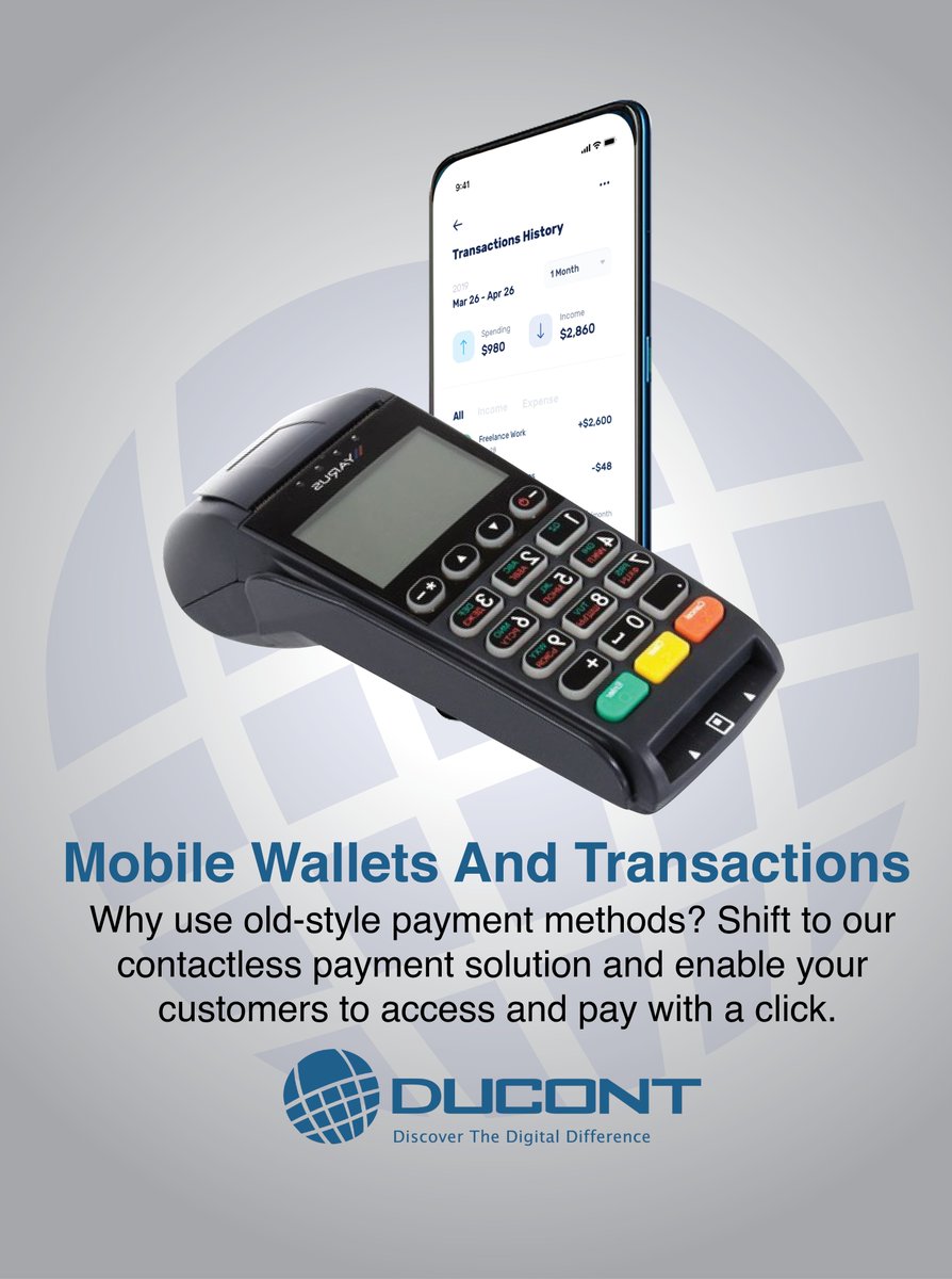 ducontsystems's tweet photo. Why use old-style payment methods? Shift to our contactless payment solution and enable your customers to access and pay with a click. Talk to us now and make payments easy. 

https://t.co/ZQG9K94zXl

#MobileWallets #tech #mobileapps #banks
#payments https://t.co/2CsVzyL73r