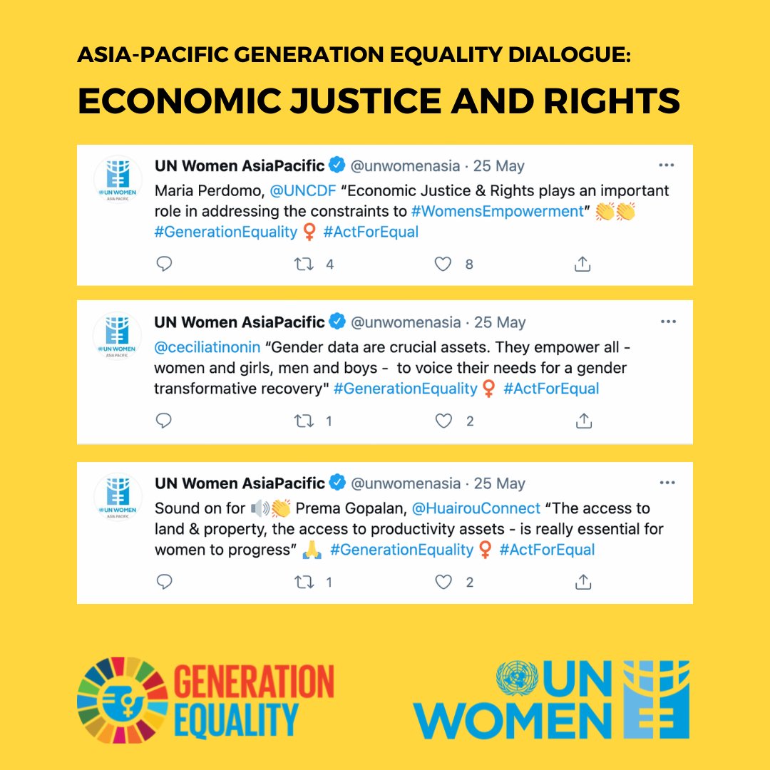 unwomenasia's tweet photo. A big thank you to everyone who attended our Economic justice and Rights Dialogue last week. We highlighted facts, challenges and potential solutions on economic justice for girls and women in our region #GenderEquality #ActForEqual
 
@GillianDowie @paulauni @EU_Commission https://t.co/Isv5vZB3An