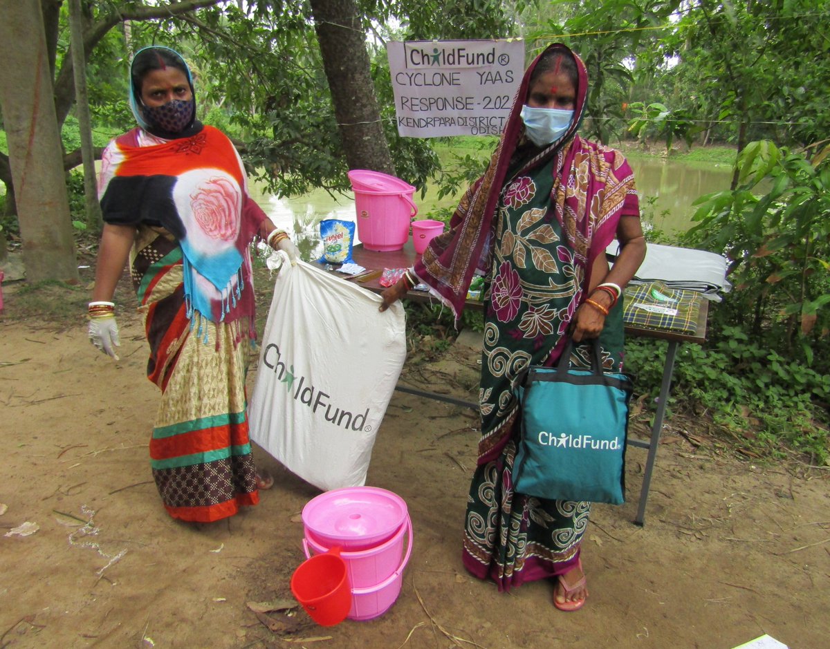 ChildFundIndia's tweet photo. #cycloneYAASupdate | ChildFund India is responding to #CycloneYAAS. We have so far supported over 200 families with emergency shelter kits and hygiene kits in Kendrapara district of Odisha. Stay tuned for more updates. https://t.co/Uv3expI9YX