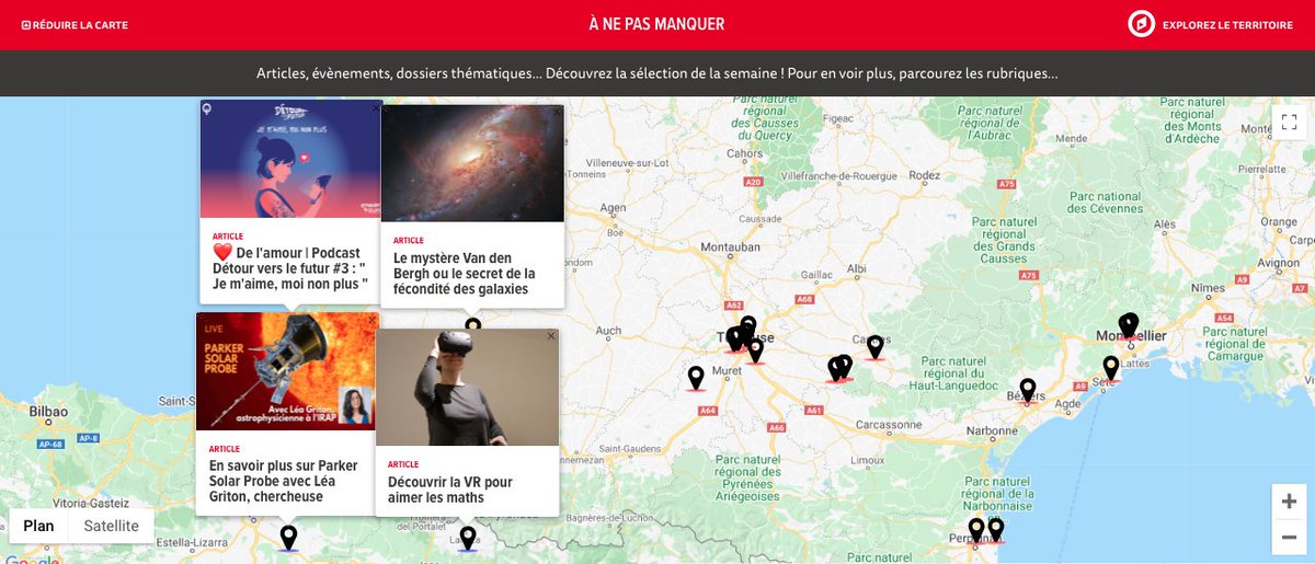 EchoSciSud's tweet photo. Bonjour bonjour ! ☀️
Ce matin, on a fait du tri sur la carte pour accueillir le mois de juin comme il se doit ! Au menu de ces 2 prochaines semaines :
🏴‍☠️ Des pirates
😱 De la peur
🐝 Des insectes
🦈 Des requins
🤖 Des robots

Et plus encore par ici 👇
    https://t.co/E6WUUxdA8E https://t.co/vYCFgMMh5W