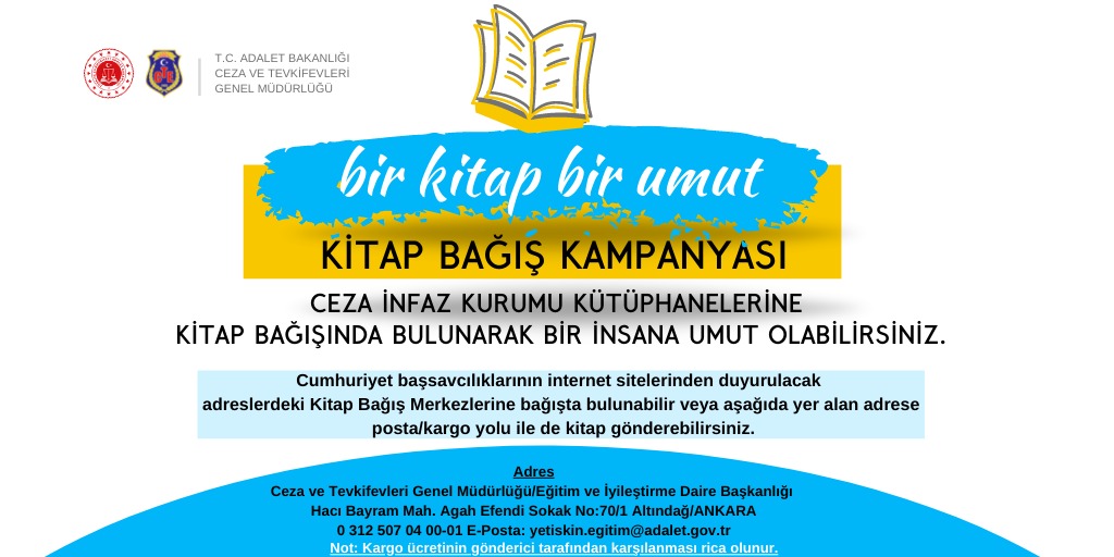 ctekurumsal's tweet photo. Ülke genelinde  “Bir Kitap, Bir Umut” sloganıyla düzenlenen “Ceza İnfaz Kurumu Kütüphaneleri İçin Kitap Bağış Kampanyası” Adalet Bakanımız Sayın Abdulhamit GÜL'ün ilk kitap bağışı ile bugün başlatılmıştır. Kampanyaya tüm vatandaşlarımızın desteğini beklemekteyiz.📚 https://t.co/TVqdpXyL5V
