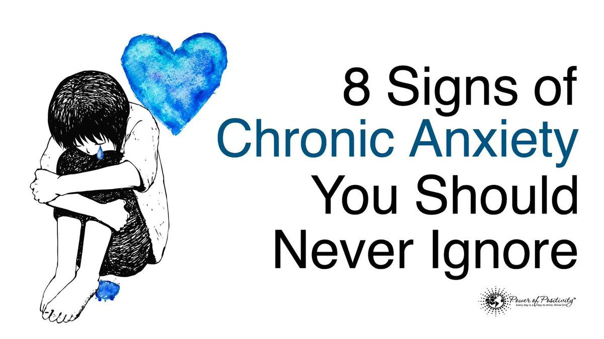 8 Signs of Chronic #Anxiety You Should Never Ignore    powerofpositivity.com/8-signs-chroni…