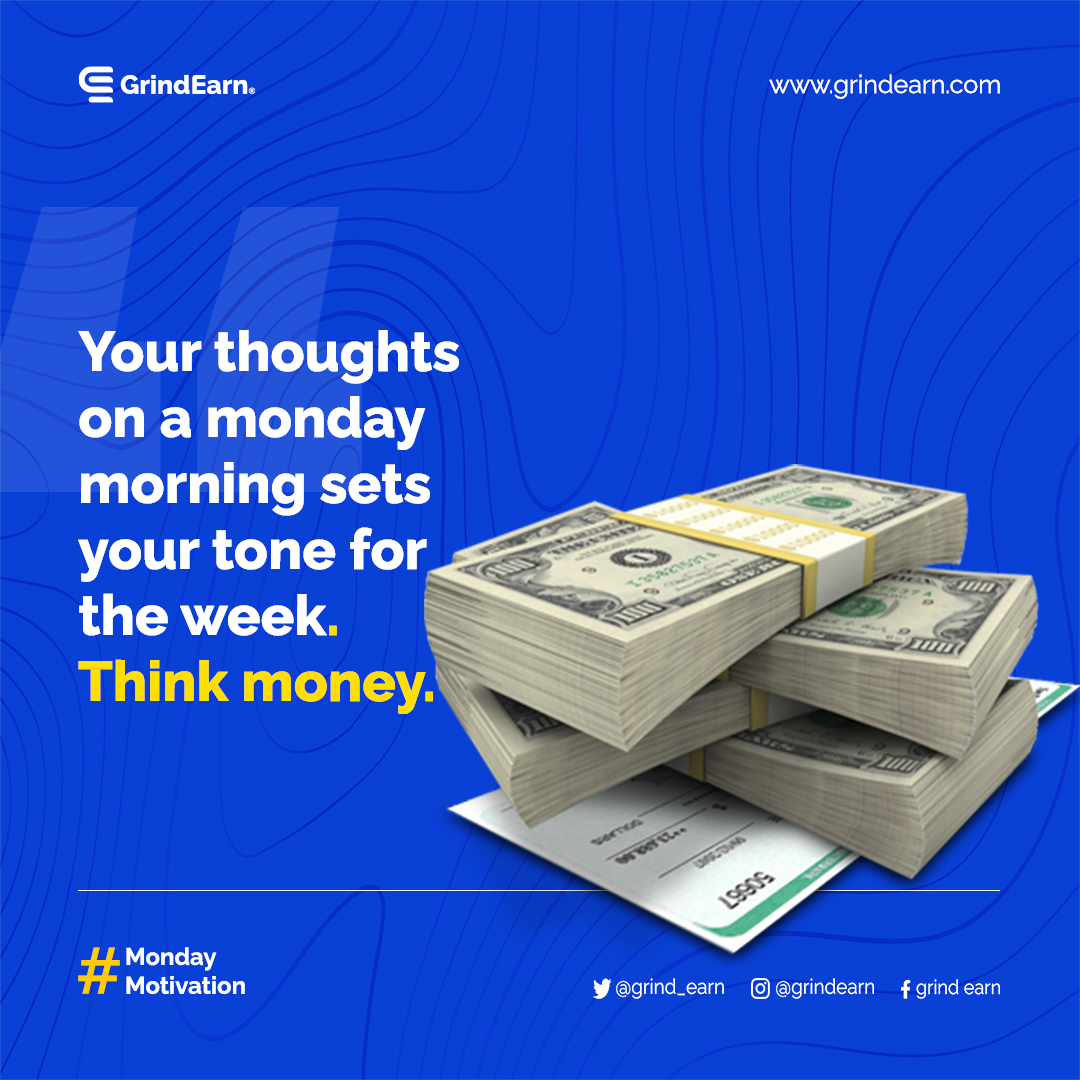 GrindEarn's tweet photo. Be Intentional about your thoughts..
Have an Amazing week...
#grind 
#earn 
#invest https://t.co/ptsbo8fDhU