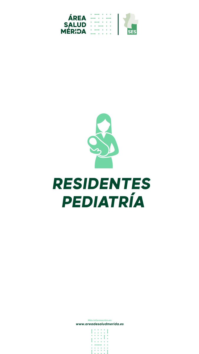 AreaSaludMerida's tweet photo. #RESIDENTESPEDIATRIA
Si has superado el MIR y estás interesado en conseguir una plaza de residente en el área de pediatría en el complejo hospitalario de Mérida, está información te interesa.
#Residentes #MIR #EIR #FIR #PIR #ComplejoHospitalMerida
https://t.co/zNFKpMWUkd https://t.co/P2IMTkDhMn