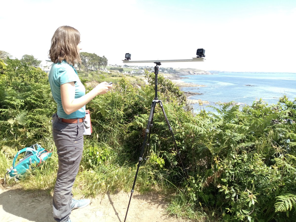 FlocFrance's tweet photo. First tests of stereovideo system at Porsmilin #beach @regionbretagne @Toutcommence29 using gopros: several Go of videos to process for our Engineer Student from @ENSTABretagne in the framework of #WESTproject @AgenceRecherche @IUEM_Brest @ISblue_school @WomeninCoastal https://t.co/DnrsJQogF7