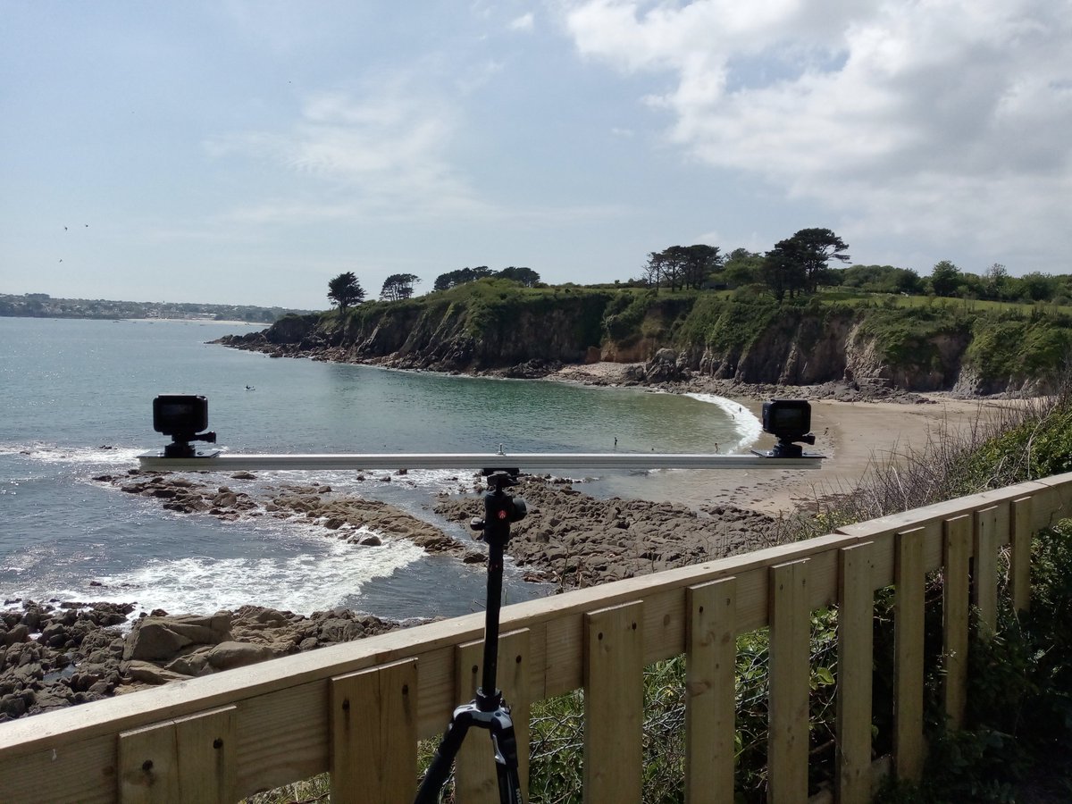FlocFrance's tweet photo. First tests of stereovideo system at Porsmilin #beach @regionbretagne @Toutcommence29 using gopros: several Go of videos to process for our Engineer Student from @ENSTABretagne in the framework of #WESTproject @AgenceRecherche @IUEM_Brest @ISblue_school @WomeninCoastal https://t.co/DnrsJQogF7