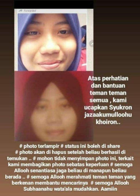 lilaccountz's tweet photo. 🙏MOHON BANTUANNYA🙏 

ORANG HILANG‼️⛔⛔⛔🆘

Tolong bantu share dimanapun ya temen², ini adek kelas gue waktu di pesantren. Udah 3 hari ga pulang. Anaknya baik, hafal Al Quran juga. Siapa tau ada yg liat 🙏😭😭😭

Mohon infonya!!! @txtdrbekasi @txtdrjkt https://t.co/wCjlufqdBl