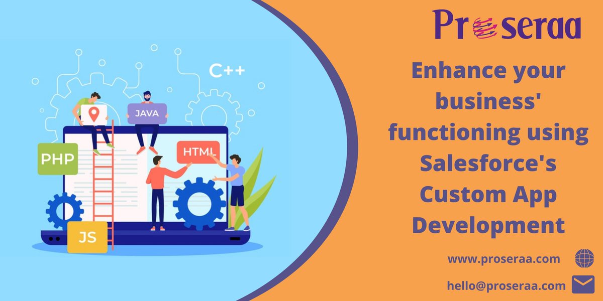 Proseraanalytic's tweet photo. Ever thought of extending the power of CRM for better functioning? We at Proseraa provide better functioning using our custom app development or by using 4000 apps extensions on our Salesforce Platform. Visit https://t.co/MdP9SYxBBC
#SalesforcePlatform #CRM #CustomApp #Proseraa https://t.co/OZRIHBbnXS
