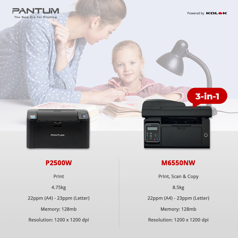 Pantum_SA's tweet photo. Find the perfect printer for working &amp; schooling at home!
✅To print, we recommend the P2500W, simple, compact &amp; high-speed.
✅To print, copy &amp; scan, check out the M6550NW, an affordable high-performance multifunction #printer!
Stay home, Stay productive
#technology #workfromhome https://t.co/9aK7z5GRLk